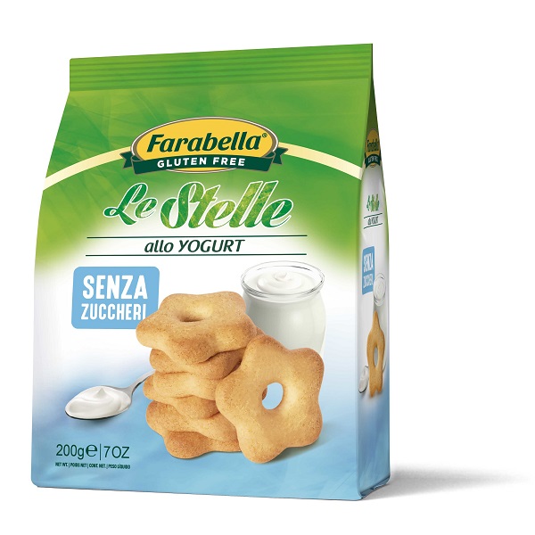 FARABELLA BISCOTTI LE STELLE YOGURT SENZA ZUCCHERO 200 G - FarmaLucia