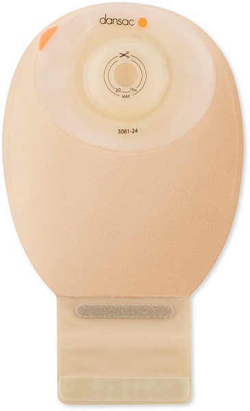 DANSAC NOVALIFE TRE 1 SACCA APERTA OPACA SOFTCONVEX MIDI PER ILEOSTOMIA CON FINESTRA RITAGLIABILE 15-24MM 350 ML 10 PEZZI - FarmaLucia