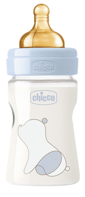 CHICCO BIBERON ORIGINAL 150ML TOUCH 1 FORO BOY CON TETTARELLA IN CAUCCIU' - FarmaLucia