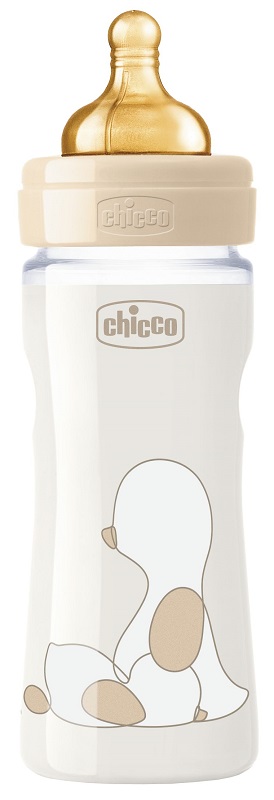 CHICCO BIBERON ORIGINAL 250ML TOUCH REGULAR UNISEX CON TETTARELLA IN CAUCCIU' - FarmaLucia