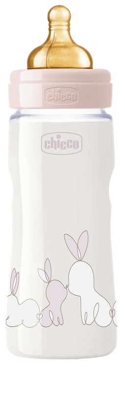 CHICCO BIBERON ORIGINAL 330ML TOUCH REGULAR GIRL CON TETTARELLA IN CAUCCIU' - FarmaLucia