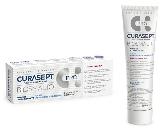 CURASEPT BIOSMALTO MOUSSE CARIE FRAGOLA 50 ML - FarmaLucia