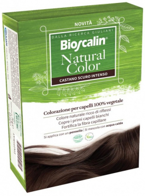 BIOSCALIN NATURAL COLOR CASTANO SCURO INTENSO 70 G - FarmaLucia