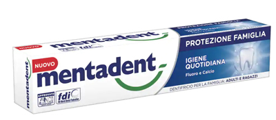 MENTADENT PROTEZIONE FAMIGLIA IGIENE QUOTIDIANA 75 ML - FarmaLucia