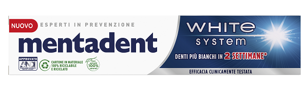 MENTADENT WHITE SYSTEM 75 ML - FarmaLucia