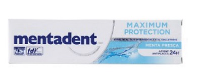 MENTADENT MAXIMUM PROTECTION MENTA FRESCA DENTIFRICIO 75 ML - FarmaLucia