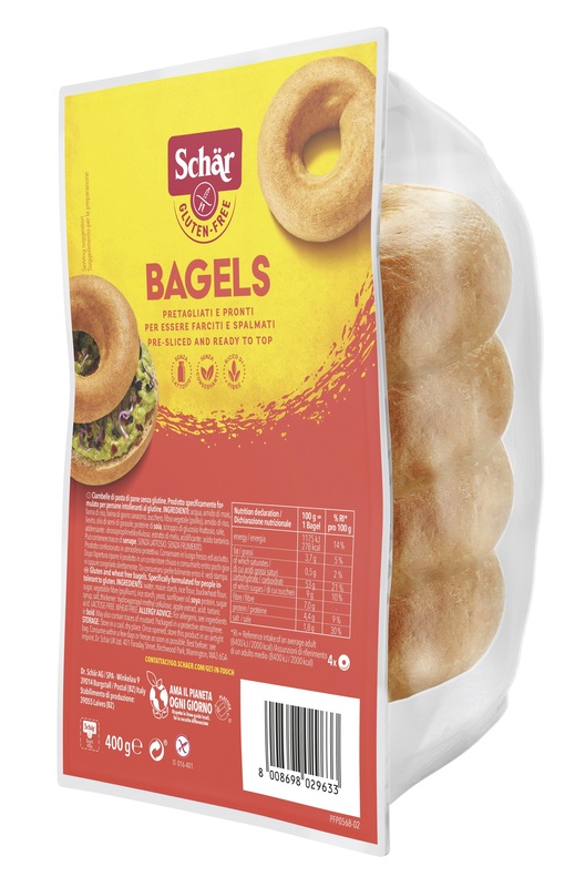 SCHAR BAGELS SENZA LATTOSIO 4 PEZZI DA 100 G - FarmaLucia