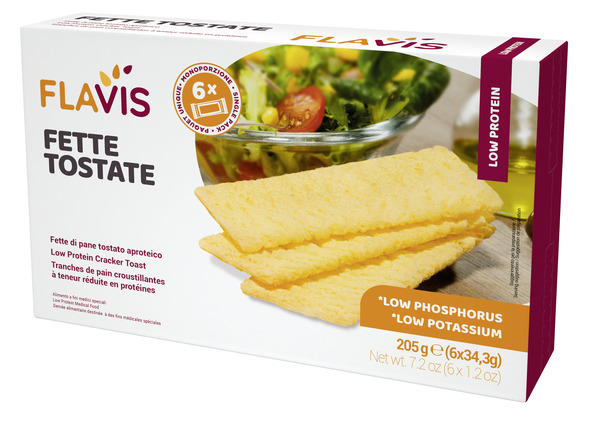 FLAVIS FETTE TOSTATE APROTEICHE 6 PORZIONI DA 34,3 G - FarmaLucia