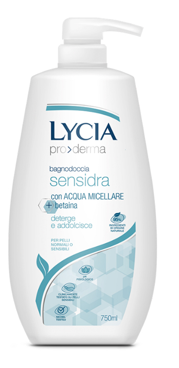 LYCIA PRODERMA BAGNODOCCIA SENSIDRA 750 ML - FarmaLucia
