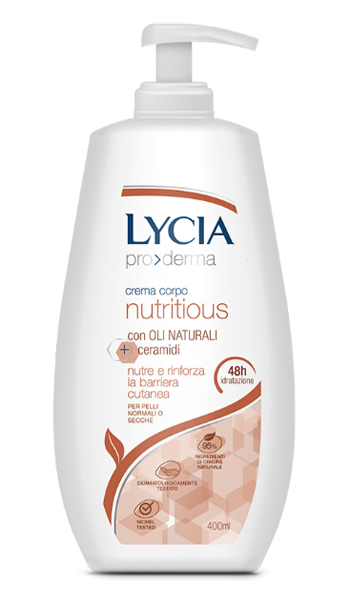LYCIA PRODERMA CREMA CORPO NUTRITIOUS 400 ML - FarmaLucia
