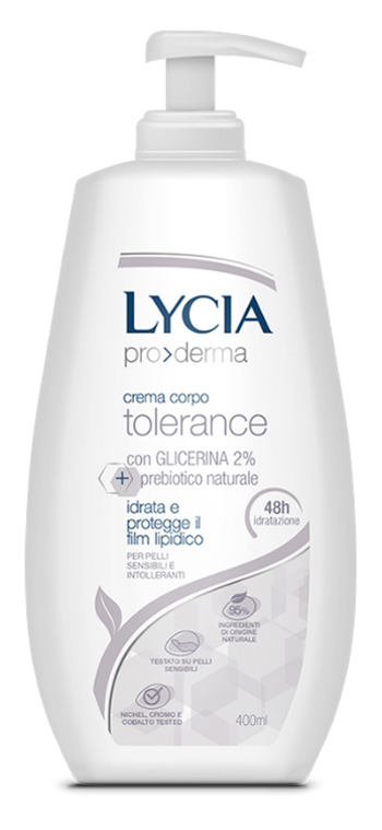 LYCIA PRODERMA CREMA CORPO TOLERANCE 400 ML - FarmaLucia