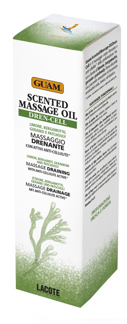 GUAM SCENTED MASSAGE OIL DREN CELL MASSAGGIO DRENANTE CON ATTIVI ANTI-CELLULITE 150 ML - FarmaLucia