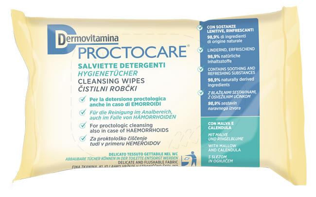 DERMOVITAMINA PROCTOCARE SALVIETTE DETERGENTI 15 PEZZI - FarmaLucia