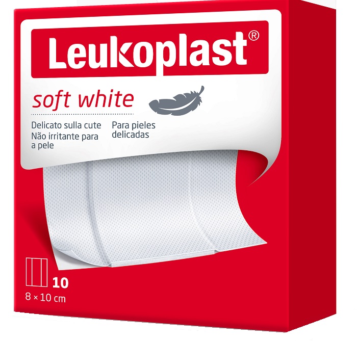 LEUKOPLAST SOFT WHITE 100 X 8 CM 10 PEZZI - FarmaLucia