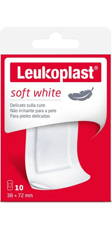 LEUKOPLAST SOFT WHITE 72 X 38 CM 10 PEZZI - FarmaLucia