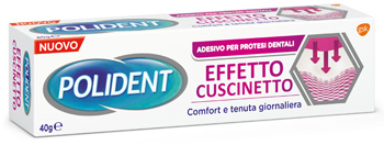 POLIDENT FISSATIVO EFFETTO CUSCINETTO ADESIVO PER PROTESI DENTALI 40 G - FarmaLucia