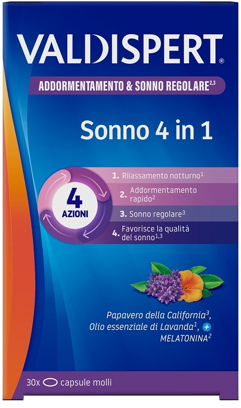 VALDISPERT SONNO 4 IN 1 30 CAPSULE MOLLI - FarmaLucia