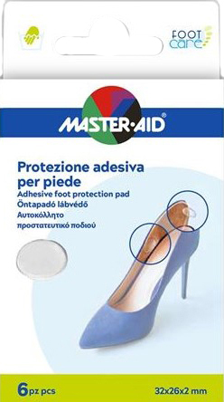 PROTEZIONE ADESIVA MASTER-AID FOOTCARE TRASPARENTE MIX 6 PEZZI A5 - FarmaLucia
