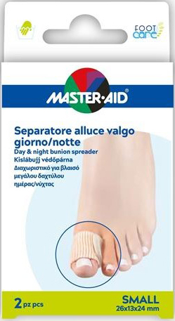 DIVARICATORE ALLUCE GIORNO/NOTTE MASTER-AID FOOTCARE SMALL 2 PEZZI D11 - FarmaLucia