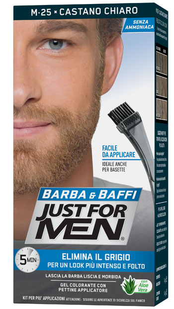 JUST FOR MEN BARBA & BAFFI M25 CASTANO CHIARO 51 G - FarmaLucia