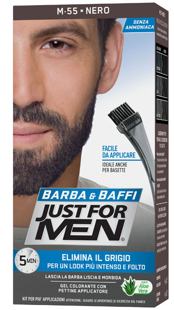 JUST FOR MEN BARBA & BAFFI M55 NERO 51 G - FarmaLucia