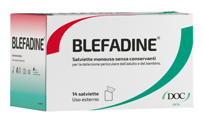 BLEFADINE 14 SALVIETTE MONOUSO PER DETERSIONE PERIOCULARE - FarmaLucia
