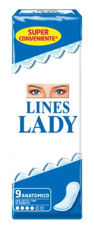 LINES LADY ASSORBENTE ANATOMICO 9 PEZZI - FarmaLucia