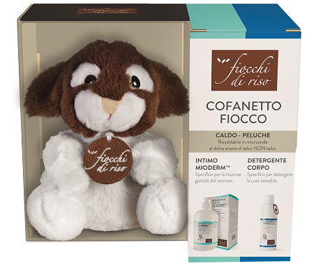 KIT FIOCCHI DI RISO CALDO-PELUCHE FIOCCO + DETERGENTE INTIMO MIODERM 240 ML + DETERGENTE CORPO DELICATO 200 ML - FarmaLucia