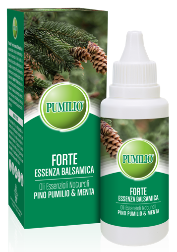 PUMILIO FORTE ESSENZA BALSAMICA OLI ESSENZIALI NATURALI PINO PUMILIO & MENTA 40 ML - FarmaLucia