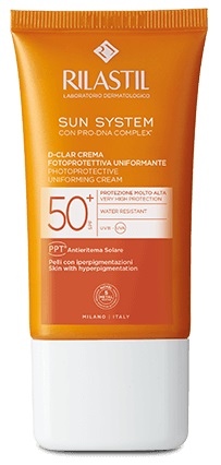 RILASTIL SUN SYSTEM D-CLAR SPF 50+ CREMA LIGHT 40 ML - FarmaLucia
