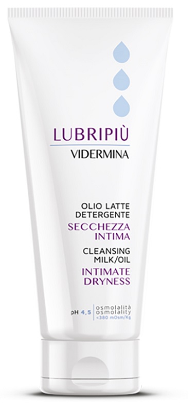 VIDERMINA LUBRIPIU' OLIO LATTE DETERGENTE SECCHEZZA INTIMA 200 ML - FarmaLucia