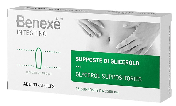 SUPPOSTE DI GLICEROLO PER ADULTI BENEXE' INTESTINO 18 PEZZI - FarmaLucia