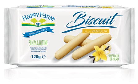 HAPPY FARM BISCUIT VANIGLIA 120 G - FarmaLucia
