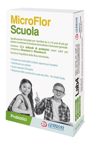 MICROFLOR SCUOLA 30 CAPSULE MASTICABILI - FarmaLucia