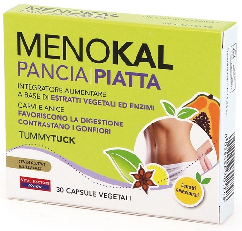 MENOKAL PANCIA PIATTA TUMMY TUCK 30 CAPSULE - FarmaLucia