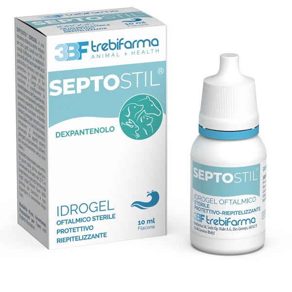 SEPTOSTIL SOLUZIONE OFTALMICA IDRATANTE EPITELIO PROTETTIVA LENITIVA LUBRIFICANTE PER CANI E GATTI 10 ML - FarmaLucia