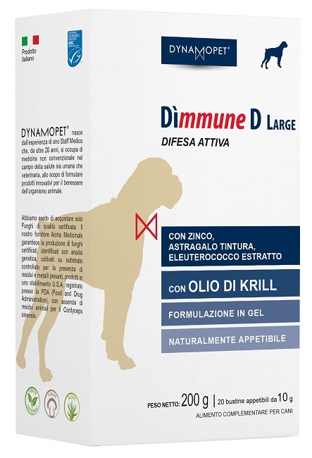 DIMMUNE D LARGE CANI 20 BUSTINE APPETIBILI DA 10 G - FarmaLucia