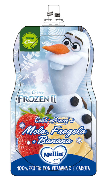 POUCH DISNEY FROZEN MELA FRAGOLA BANANA 110 G - FarmaLucia
