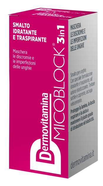 DERMOVITAMINA MICOBLOCK 3 IN 1 SMALTO IDRATANTE E TRASPIRANTE FUCSIA 5 ML - FarmaLucia