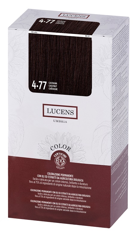 LUCENS UMBRIA TINTA COLOR LUCENS 4,77 CASTANO CHIARO - FarmaLucia