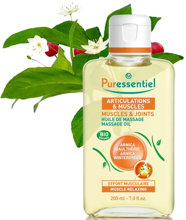 PURESSENTIEL OLIO DA MASSAGGIO SFORZO MUSCOLARE BIO 200 ML - FarmaLucia