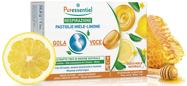 PURESS PASTIGLIE GOLA VOCE MIELE LIMONE 28,8 G - FarmaLucia