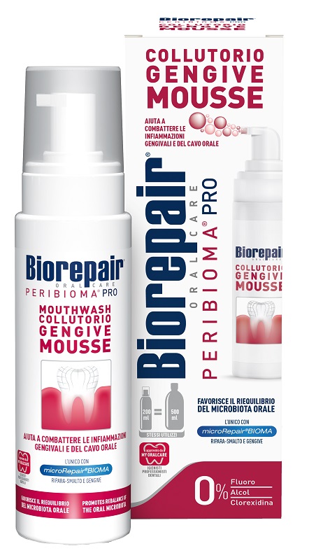 BIOREPAIR ORAL CARE PERIBIOMA PRO COLLUTORIO GENGIVE MOUSSE 200 ML - FarmaLucia