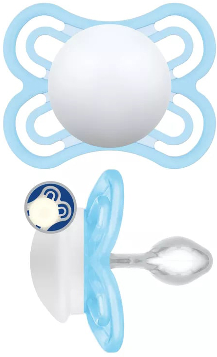 MAM SUCCHIETTO PERFECT 2-6 MESI SILICONE SINGLE BOX MASCHIO - FarmaLucia