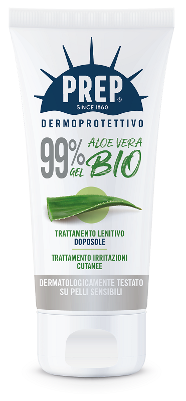 PREP DERMOPROTETTIVO 99% GEL ALOE VERA BIO TRATTAMENTO LENITIVO DOPOSOLE IRRITAZIONI CUTANEE 150 ML - FarmaLucia