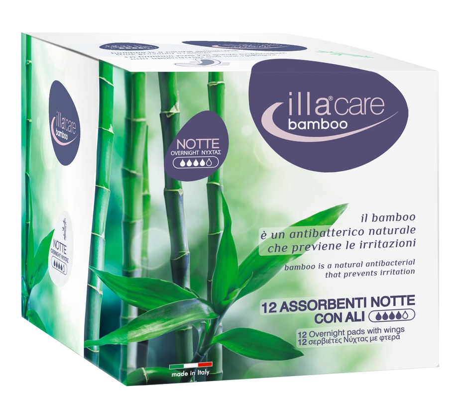 ILLA CARE BAMBOO ASSORBENTE NOTTE 12 PEZZI - FarmaLucia