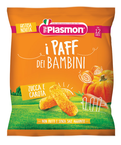 PLASMON DRY SNACK PAFF ZUCCA CAROTE 15 G - FarmaLucia