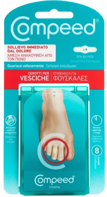 COMPEED CEROTTI PER VESCICHE DITA PIEDI 8 PEZZI CARTON - FarmaLucia