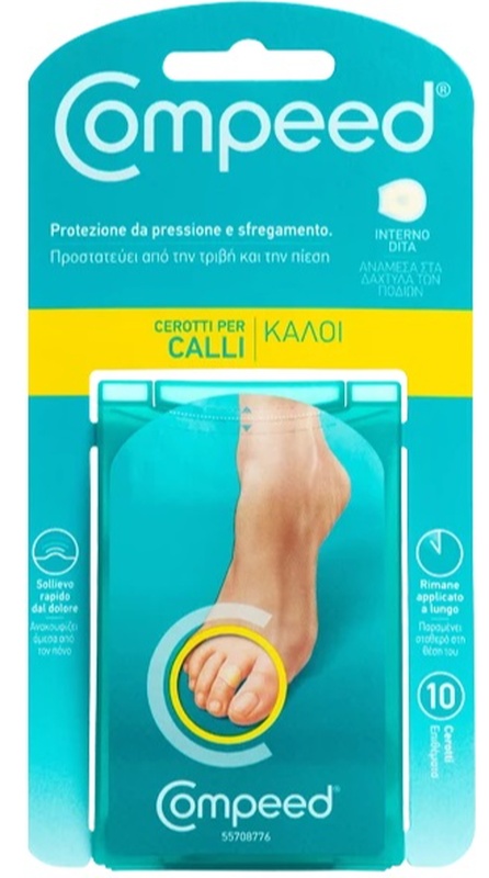COMPEED CEROTTI PER CALLI INTERNO DITA 10 PEZZI - FarmaLucia