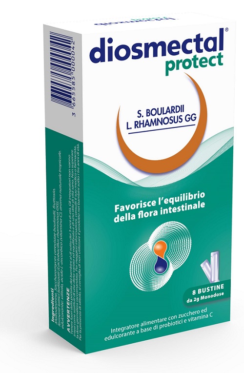 DIOSMECTAL PROTECT 8 BUSTINE OROSOLUBILI 2 G - FarmaLucia